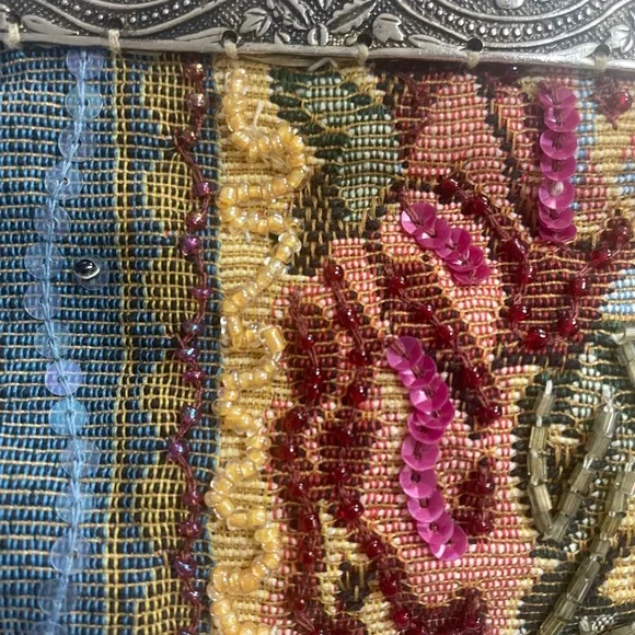 Christina Vintage purse Adorable! With chain! Made in India - Picture 6 of 13